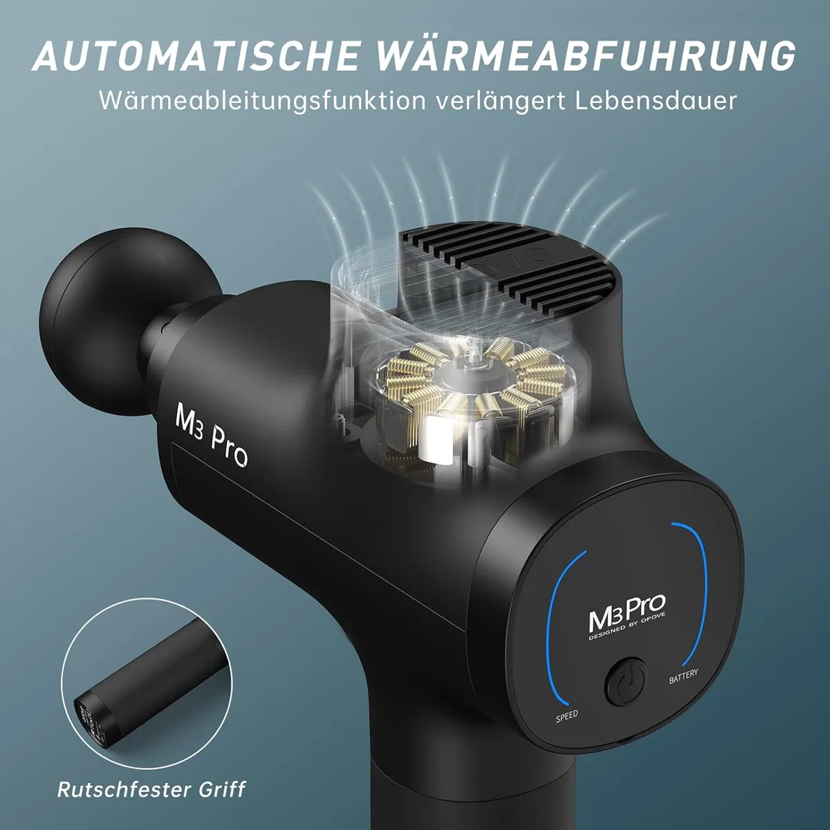 Opove M3 Pro 2 mit versteckter Belüftung und rutschfestem Griff